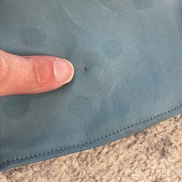 New Favorite Daughter The Singles Table Dress Polka Dot Slate Blue Maxi Sz 2 - Picture 15 of 15